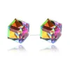 Crystal Magnet Stud oorbellen Diamond Cube Clip op oorringen voor vrouwelijke mannen Fijne mode sieraden Will en Sandy