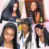 Wigs Melodie 28 30 Inch Straight Lace Front Wigs 180% Density Brazilian Human Hair For Black Women Pre Plucked 360 Lace Frontal Wig