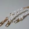 New 1PC 35cm DIY Fashion Colorful Detachable Acrylic Chain Handle Fish Bone Plastic Strap Shoulder Bags Accessories For Women