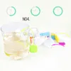 Silicone Bolsas De Chá 6 Cores Tea Strainers Herbal Loose Tea Infusers Filtros Difusor Home Kitchen Acessórios