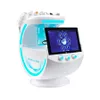 Bärbar 7 i 1 Hydra Facial Microdermabrasions Machine Ice Blue Magic Mirror Skin Analyzer RF Face Lifting Scrubber Oxygen Spraye Deep Rengöring