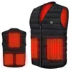 Hiver Hommes Smart Chauffage Coton Vest de coton USB Infrarouge Chauffage électrique Femmes Veste chaude thermique flexible thermique extérieure