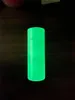 US Stock Diy Sublimation Tumbler Glow in de Dark Tumbler 20oz rechte tuimelaar met lichtgevende verf Luminous Cup Magic Travel Cup