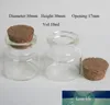 50pcs X 10ml Glass Jars Cork Stopper Ornaments DIY Small Cheap Mini Containers Message Vials Popular Mason Jar Decoration Bottle