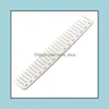 Hair Brushes Care & Styling Tools Products 2 Colors Professional Cutting S Plastic Wide Tooth Salon Hairdressing Comb Hairdresser Drop Deliv