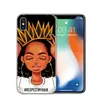 مصمم فاخر ميلانين بوبين بيرس الأسود مخصص لينة واضحة TPU علبة هاتف iPhone 15 14 13 12 Mini Pro X XS Max 6S 7Plus 8 Plus XR