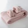 양털 따뜻한 레깅스 소녀 팬츠 어린이 가을 겨울 바지 아기 의류 하이 허리 면화 아이의 옷 핑크 블랙 흰색 5238200