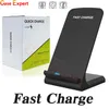 Fast Charge 2 Colis 15 Watt Qi kabelloses Ladegerät für iPhone 15 Pro Max X XR XS 11 12 13 14 Samsung S23 Ultra Note 20 Ultra Einzelhandelsverpackung