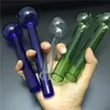 Big size 8 inch large oil burner pipes Glass Oil nail Pipe colorful free ship 50mm bubbler smoking water pipe