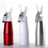 500ml Metal N2O Dispenser Cream Whipper Kaffe efterrätt Såser Is Smör Piska Aluminium Stainless Whiped Fresh Cream Foam Maker