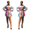 Fashion New Digital Printing Two Piece dress of Women Spring and summer Lady's 2 Pieces Sets Pleated skirt 2023 Girl's Shirt designer dresses