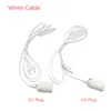 1.8m Power Cord Cable E27 Lamp Bases EU plug with switch wire for Pendant LED Bulb Hanglamp Suspension Socket Holder