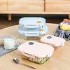 Contenitore per il pranzo in vetro per bambini da ufficio Contenitori per la preparazione dei pasti Contenitori per la preparazione dei pasti Microonde Bento Box con scomparto Contenitore per alimenti eco a prova di perdite 201015