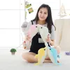 Plysch Dockor 32 cm Kreative Leucht Plüsch Delphin Puppe Glödande Kissen, Bunte Led-Licht Tier Spielzeug Kinder Geschenk