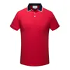 New Designer Brand polo shirt Men t shirts luxury mens polos floral embroidery High street famous print men polos Top Asian size M-3XL