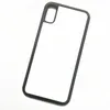 Przeniesienie ciepła Etui na telefon Pusta 2D Sublimation Case TPU + PC Pokrywa dla iPhone 12 Mini 11 Pro 7 8 8Plus X XR XS Max z aluminium