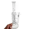 Unici narghilè a tubo dritto Inline Perc Glass Water Bong Ice Pinch Fab Egg Style Rigs Dab Oil Bong Tubi d'acqua 14mm Femmina Joint Narghilè con ciotola WP2161