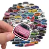 100pcs جميع أنواع ملصقات سيارة JDM Cartoon Car Roadster ملصقات Graffiti دراجة أمتعة محمول شارات زجاجة ماء التزلج على الكمبيوتر المحمول