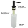 Distributeur de savon de comptoir pour évier de cuisine en acier inoxydable 2 couleurs intégré dans la pompe de distributeur de savon à main, bouteille de grande capacité de 17 oz Y200407
