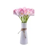 10Pcs High Quality Real Touch Calla Lily Artificial Flowers Chic Bridal Bouquet For Wedding Home Flower Decoration Party Supplies AL7688