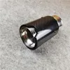 1 Stuk Auto Part Real Carbon Fiber Uitlaatpijpen dempers Tips voor M2 M3 M4 M Prestaties Glanzende Zwarte uitlaatste puntlengte 170 mm Auto-accessoires