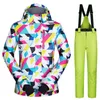 Ski -jassen Winter Ski -pak Men Vrouwen Winddicht jasbroek Set Waterdicht Keep Warm Buiten en Snowboarding