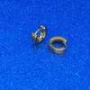 Rainbow Gold Stainless Steel hoop earrings Piercing earring stud earrings women men fashion jewelry gift will and sandy new