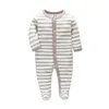 Baby Baby Roupas Boy Menino Romper Pijama Infantil Botão Coberto Botão Coberto O-Pescoço Jumpsuit Boutique Roupas Boutique 201023