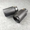 Inlet 63mm Full Matte Black M Performance Carbon Exhaust Muffler Tips Auto Car Tail Pipes 1PCS