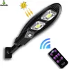 COB Solar Light Motion Sensor IP65 Waterdichte Solar Wandlamp Outdoor Tuinverlichting met afstandsbediening Straatverlichting