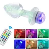NXY Plug anale Glowinthedark Glass Buttplugdildo Vibratorsex Toys for Women Masturbatore Butt S coda da coda per adulti Cosplay12155812876