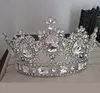 Headpieces wedding Crown princess bride diamond crystal head jewelry queen party baroque bridal tiaras crowns white red blue gre3485629