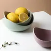 Lotus Ceramic Bowl Dishes and Plates Zestawy Kreatywny Talerz Owocowy Proste Zen Decor Storage Owoce 3/4 / 5 sztuk Zestaw ceramicznych obiadów Płyty 201217