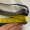 Kapalı Endüstriyel İpi Uzun anahtarlık sarı naylon kayış yular moda bagaj kolye unisex marka tasarımcısı oyma alaşım toka d266o