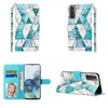 Animal 3D Skórzane portfel dla Samsung S24 Plus A05S A05 A15 A25 A24 S23 Fe S22 Ultra A33 A53 Butterfly Wolf Lopard Marmurowy uchwyt kwiatowy Flip Cover Girls Tourse