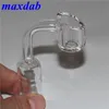 4mm Thick Smoking Quartz Banger Domeless Nail Bangers 10mm 14mm 18mm male female for Glass bongs