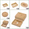 Naturlig bambu tvålställ tallrik trä tvål rätter låda trä bricka hållare behållare trä tvålrätt grossist badrum tillbehör bh4446 wxm