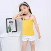 Girls Tank Top Summer Children Shirts T-shirt Candy Color underwaist Sleeveless Kids Tees Baby Undershirt 20220224 Q2