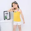 Girls Tank Top Summer Children Shirts T-shirt Candy Color underwaist Sleeveless Kids Tees Baby Undershirt 20220224 Q2