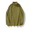 Bolubao Fashion M￤rke Mens Long Sleeve T Shirts Men High Quality Cotton T Shirt Mens Turtleneck Striped Tshirt Topps 201116