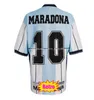 2001 Maradona Retro koszulki piłkarskie hołd Diego Armando 01 Camiseta argentyna Partido Homenaje Vintage klasyczny mundur koszulka piłkarska Camisa de futebol