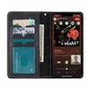Cajas de teléfono celular de billetera de lujo para iPhone 13 12 11 Pro Max X Xs Xr 8 7 Plus Funda de diseño de moda superior de cuero Famosa letra flor F1008681