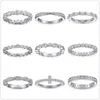 Modemerk sieraden Tonglin Nieuwe vrouwen S925 Silver Ring vrouwelijke eenvoudige wijsring zirkoon staartring 237H2741387