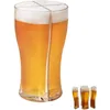 4 in 1 Bier Cup Creatieve Grappige Bierglazen Acryl Plastic Bier Mok Super Schoener Wijnglazen voor Party CCA12658 Sea Shipping