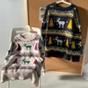 Японский ретро Хараджуку Рождественские лося круглые шеи пуловер пару мужские и женские мягкие свитер 201214