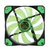 LED Sessiz Hayranları Radyasyon Soğutucu Soğutucu Soğutma Fanı Bilgisayar PC Isı Emici 120mm Fan 3 Işıklar 12 V Aydınlık