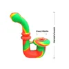 Wholesell 16 Renkler Cam Su Silikon Sigara Ot Boru Sigara El Kaşığı Borular Duman Aksesuarları Toptan FDA