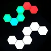 Remote Colorful DIY Light Touch Sensor Night Lamp Modular Hexagonal LED Magnetic Lights Wall bedroom night light 201028