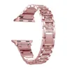 Bracelet de montre en métal de luxe pour montre Apple 38mm 40mm 42mm 44mm Bracelet de montre en diamant pour iWatch 6 5 4 3 série Bracelet bracelets