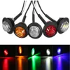 12v 3LED 3/4" Round Trailer Side Marker Lights Yellow White Red For Trucks Clearance Lights Truck Turn Signal Lamp